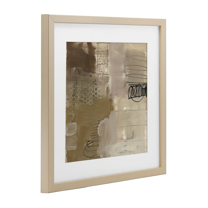 «Indulged Homage Composition», reproduction d'art sous verre encadrée par Brent Baker, H 13 po x l 13 po