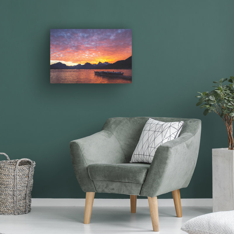 Art mural sur toile tendue - «Jon Light Morning» de Jon Evan pour décoration de salon, de chambre à coucher ou de bureau - 30 x 47