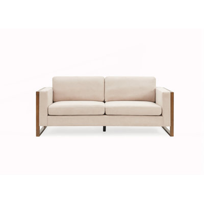 79" Modern Sofa with Solid Wood Legs