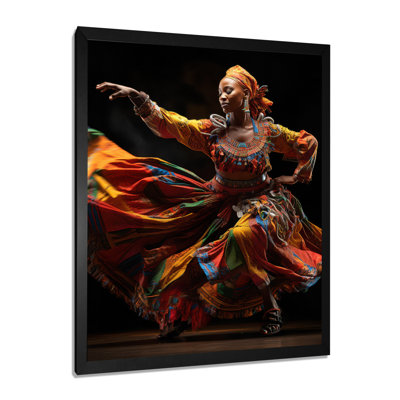 Yume African Tribal Dance V - reproduction sur toile