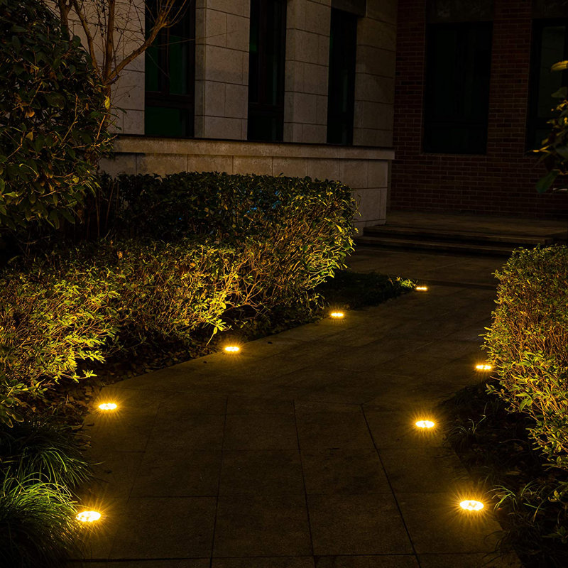 Solar Powered Integrated LED Pathway Light Pack, Yellow