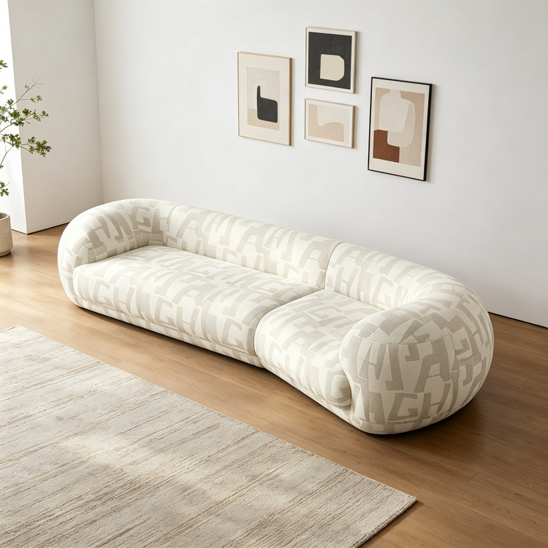 Italian Light Luxury Fabric Sofa