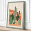 Desert Cacti Landscape Minimalist - Wrapped Canvas-800707932-800707933