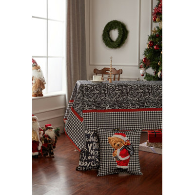 New Year Merry Christmas Tablecloth