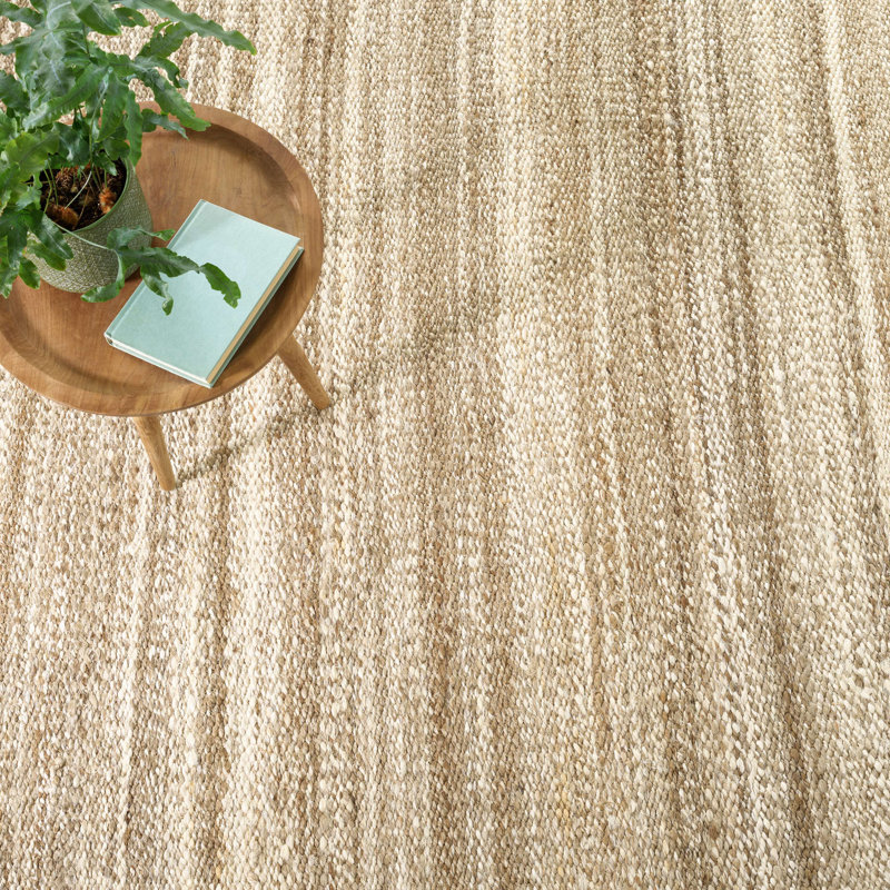 Lewis Natural Handwoven Jute Rug, Rectangle 5' x 8'
