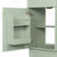 Meuble-lavabo 18 po avec lavabo, meuble-lavabo avec tablette de porte et tablette réglable, vert clair-128990475
