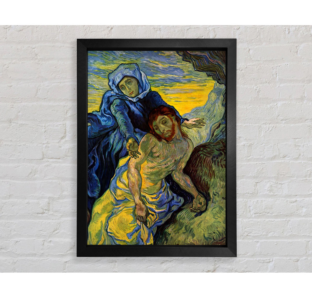 Van Gogh Pieta (von Eugene Delacroix) von Vincent Van Gogh - Einzelne Bilderrahmen Kunstdrucke