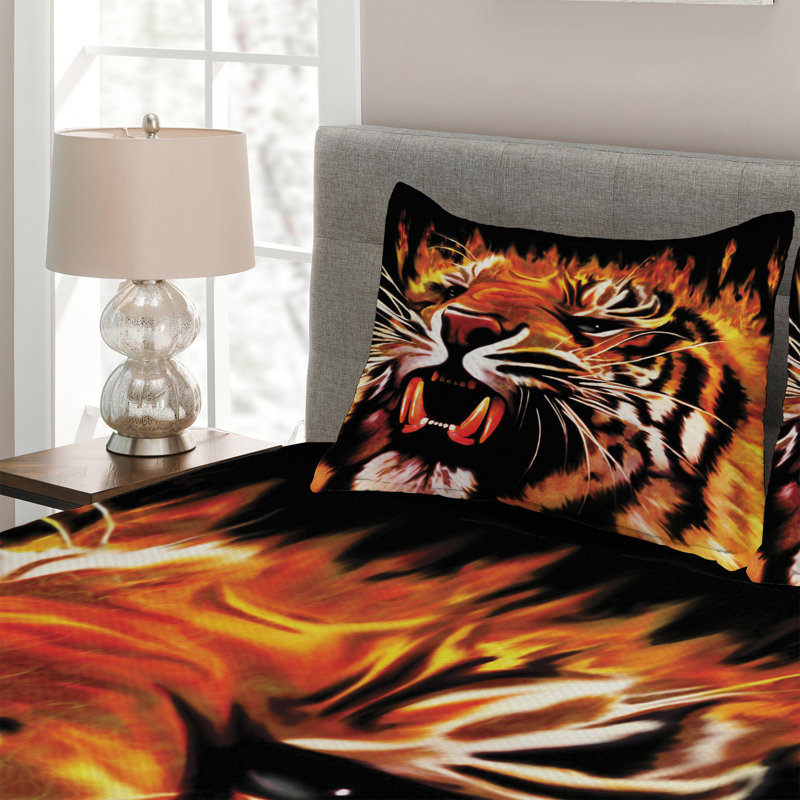 Eclectic Polyester Coverlet, King Bedspread + 2 Shams