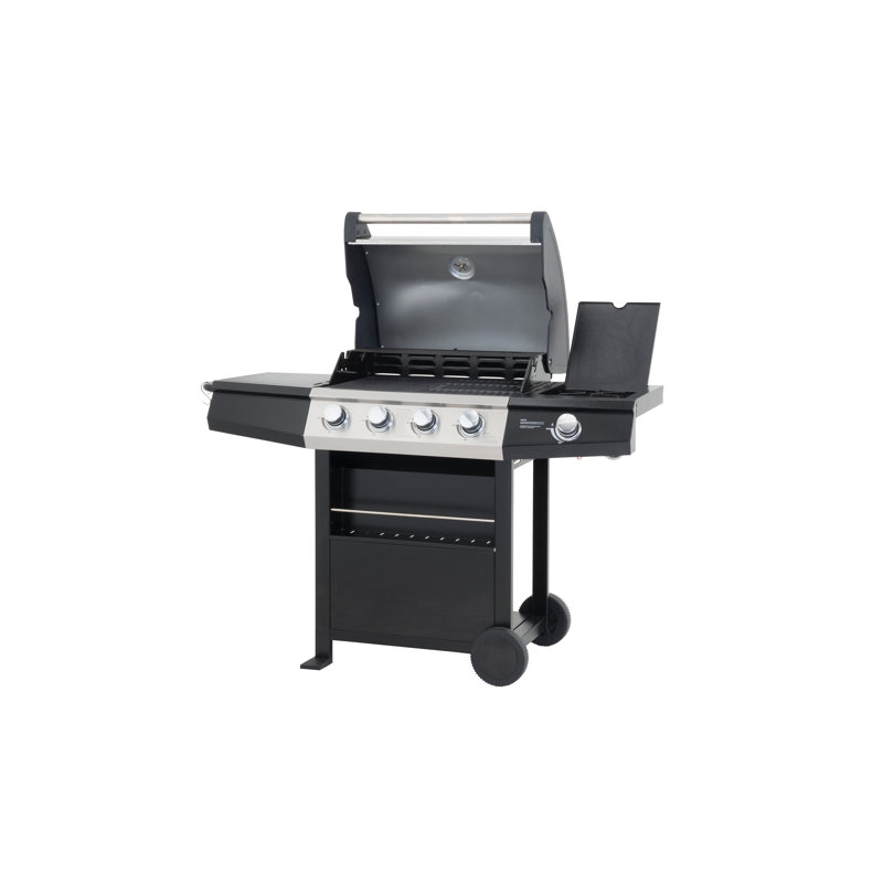 Hulsey Symple Stuff 4 - Burner Countertop Liquid Propane 55900 BTU BTU Gas Grill with Side Burner