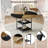 Modern Circular Dining Table With Double-Layer Storage