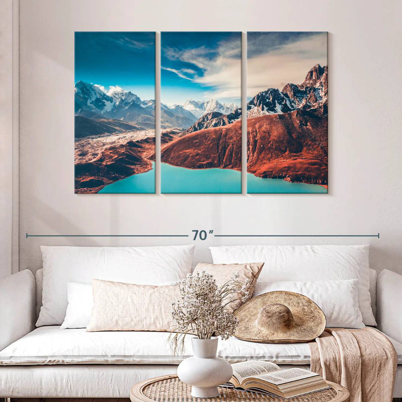 Alvord Himalaya Peaks Retro Pop, 32" H x 50" W