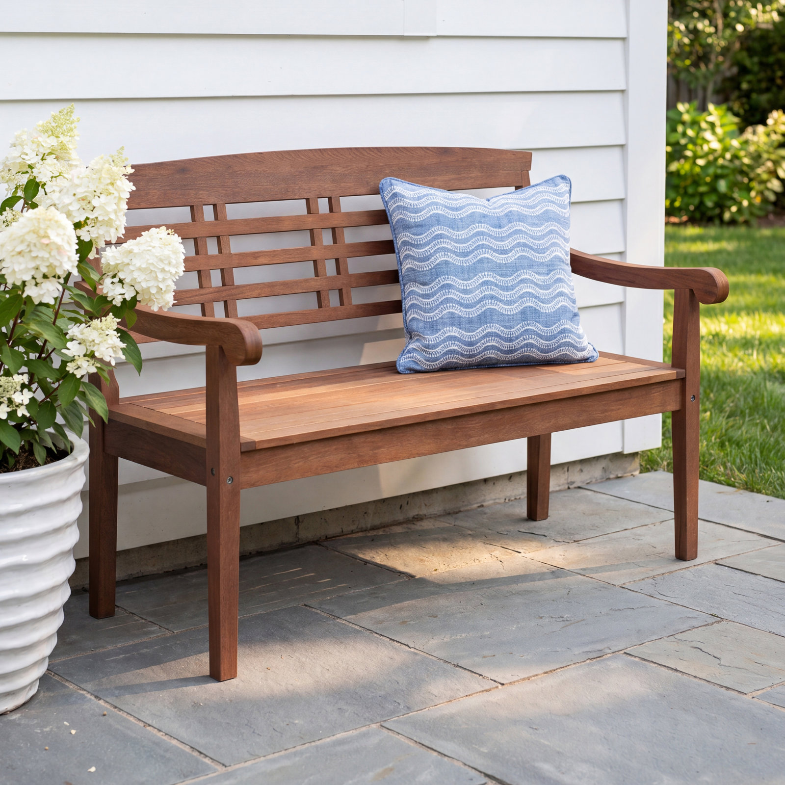 Kens 49.5'' Eucalyptus Outdoor Bench