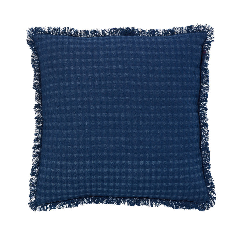 Oreiller carré 100% coton Agra, Denim