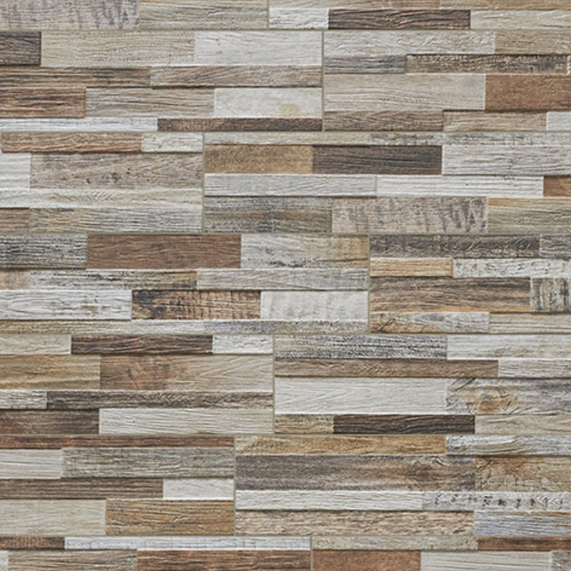 Carrelage mural en bois 6 "x 24" Inwood, Beige