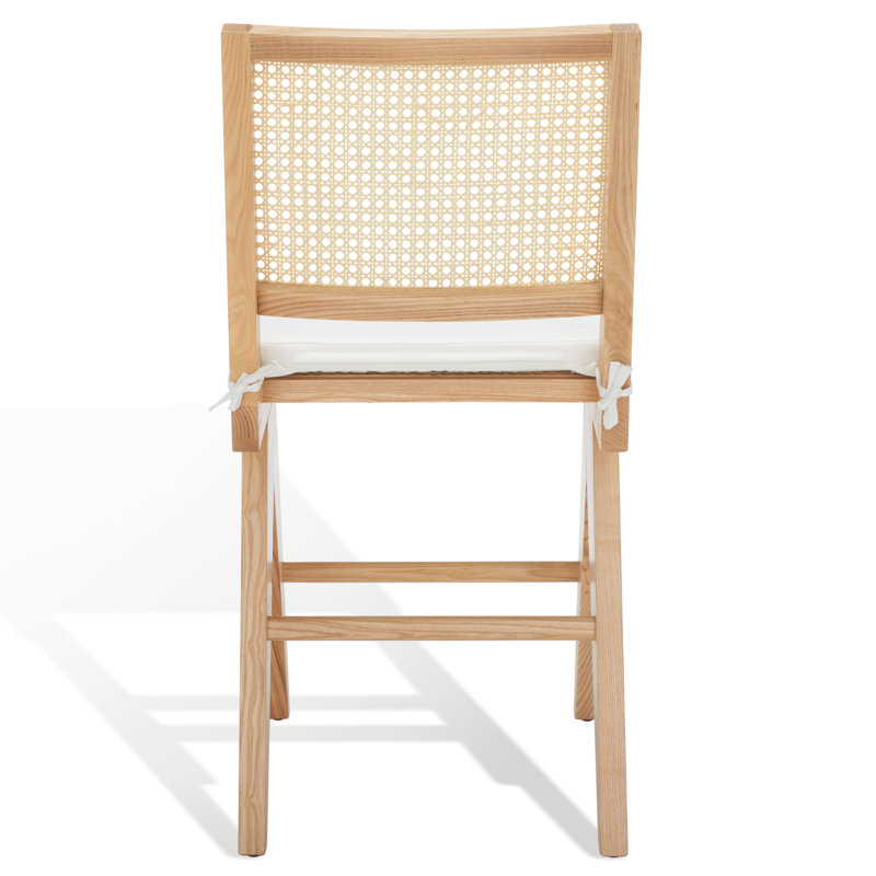 Colette Rattan Barstool, Natural, Short Stool (22.1" Seat Height)