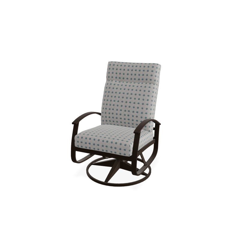 Belle Isle Outdoor Swivel Lounge Chair, Textured Kona, Yellow 43A, Kona P10
