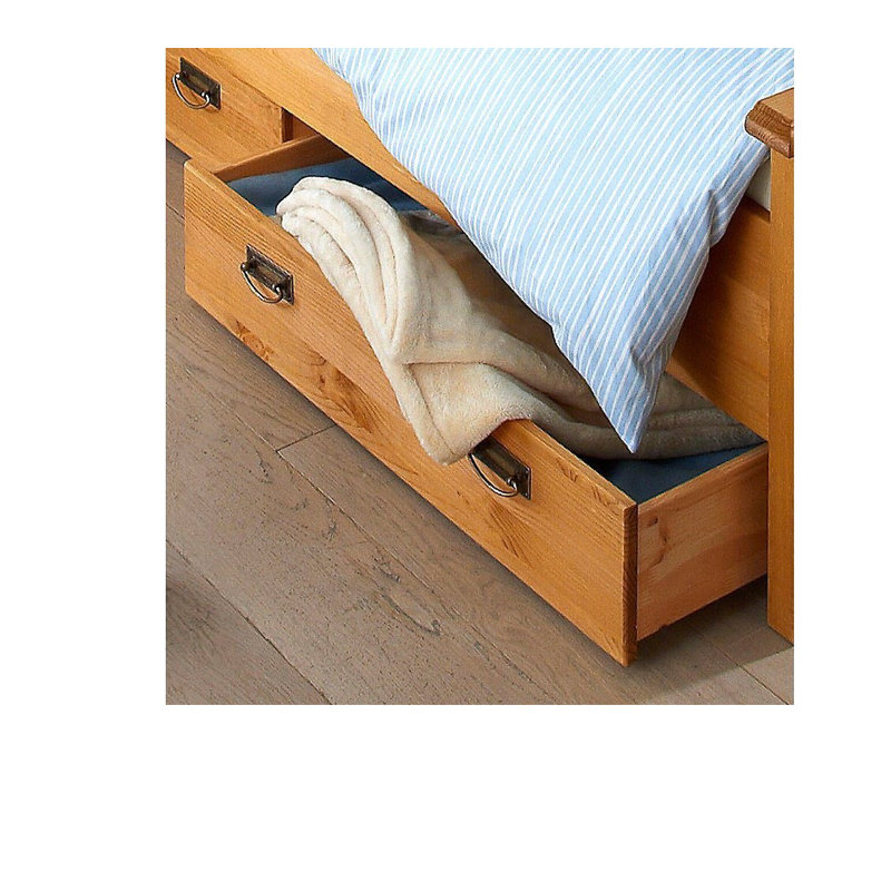 Dawsonville Underbed Storage Drawers, Natural Brown Oil