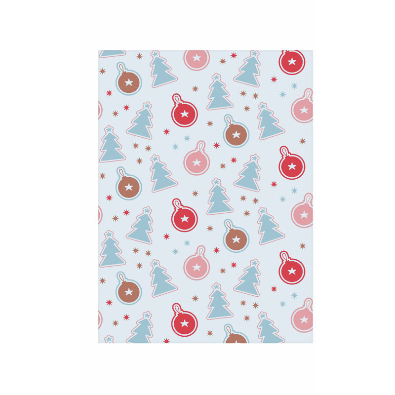 «Holiday Holiday Christmas Tree Presents», reproduction d'art moderne sans cadre, H 30 po x l 20 po