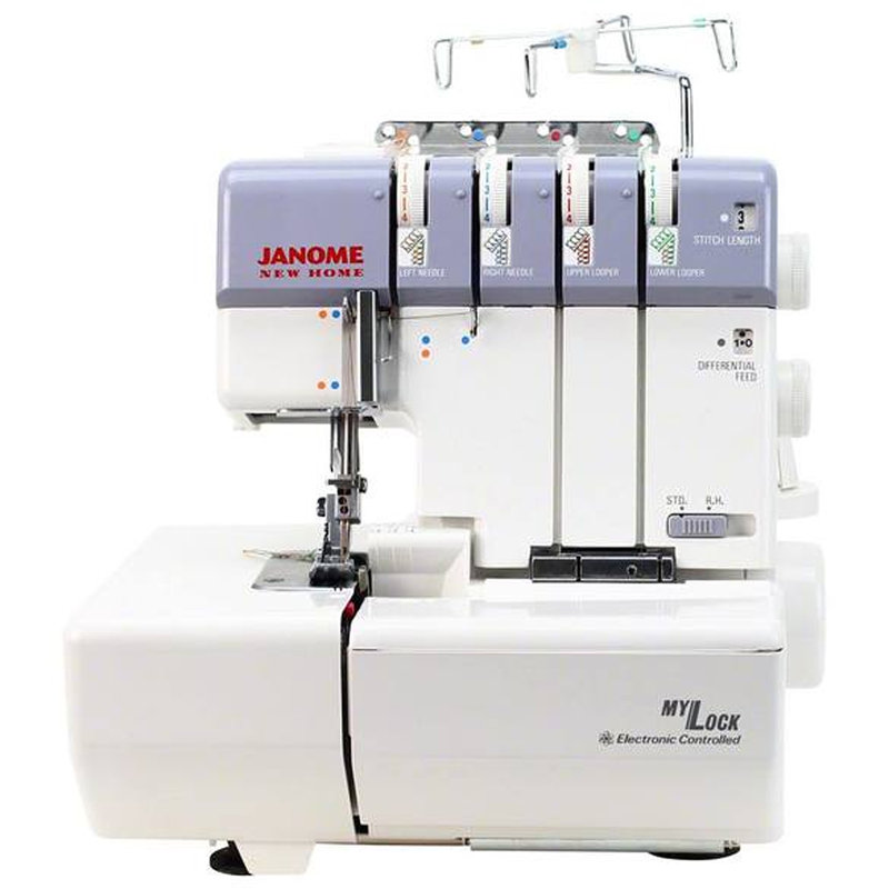 Janome MyLock 634D White and Purple Electronic Serger