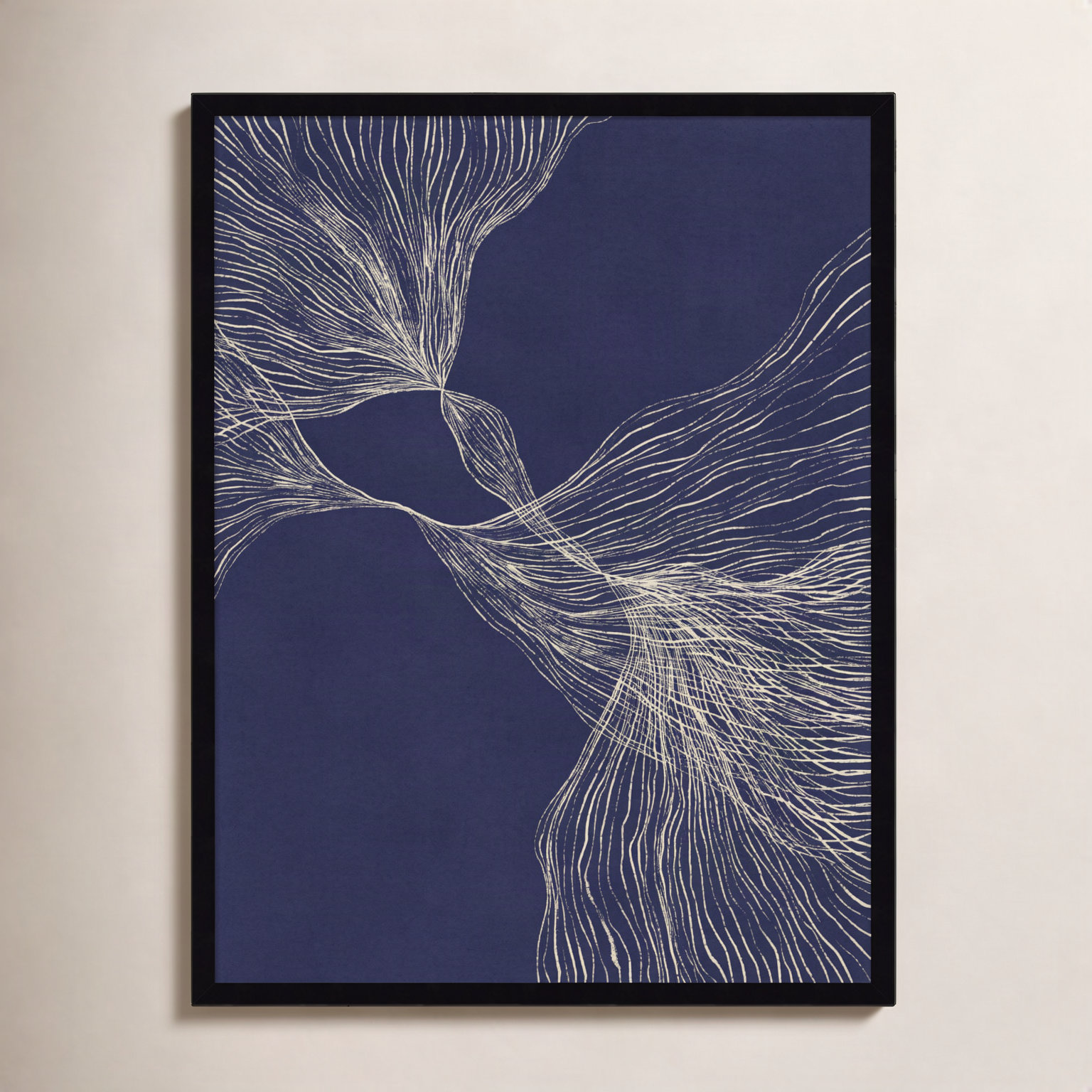 Interaction 1 by Alisa Galitsyna, Black, 33" H x 25" W x 1" D