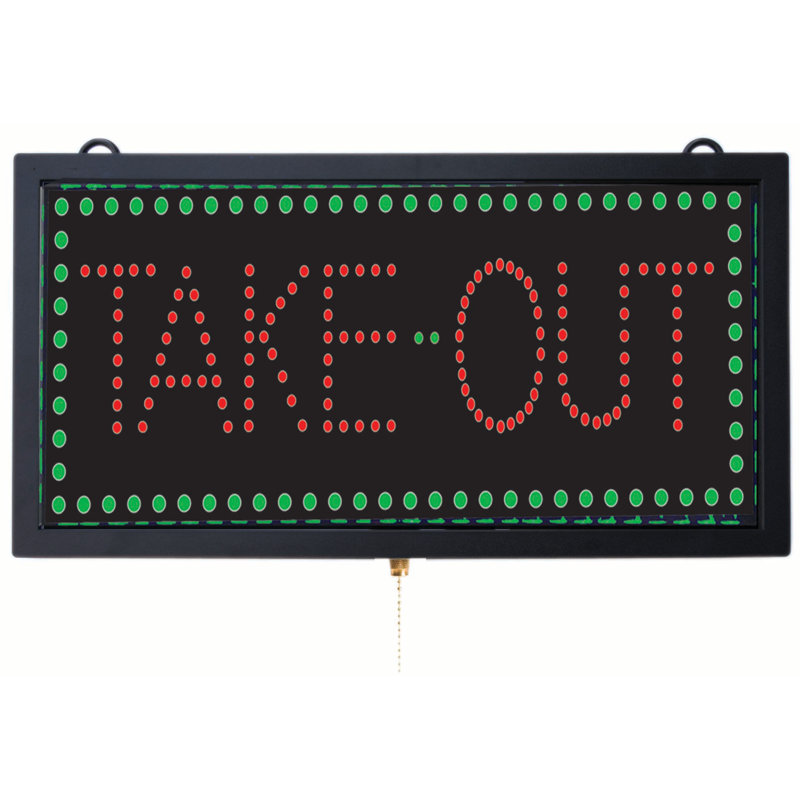 9.75'' Text & Numbers Themed LED Sign