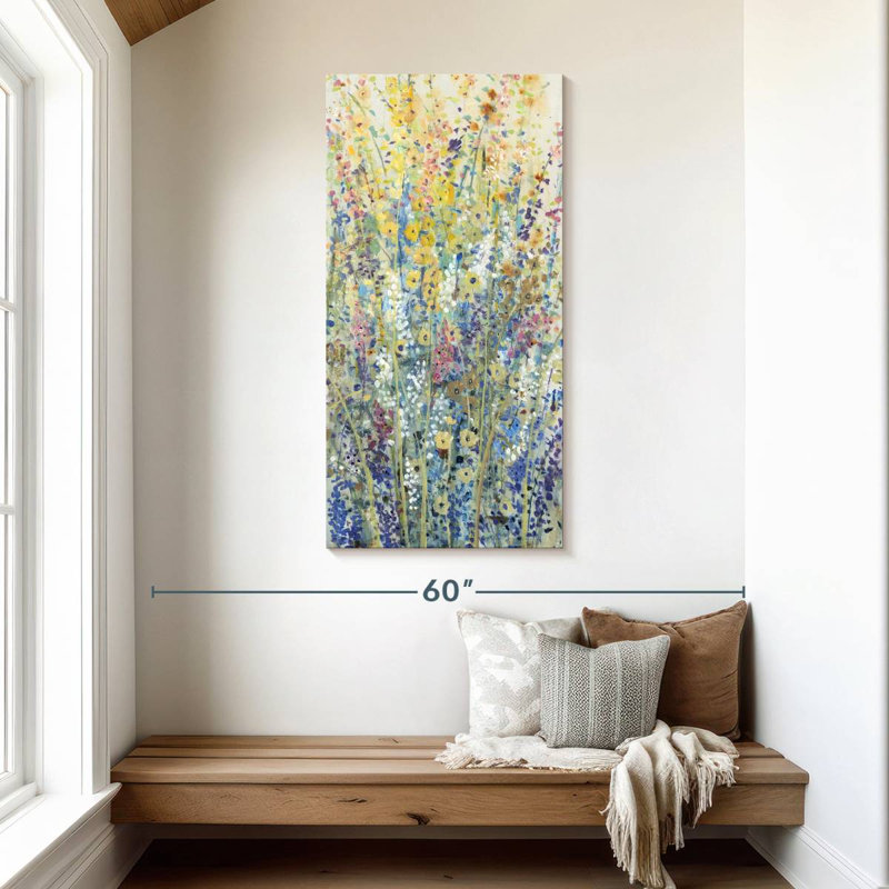 Avery Wildflower Panel II, 48" H x 24" W