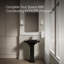 Lavabo de salle de bain rectangulaire à piédestal Archer® 24 "avec trous de robinet espacés-3639117-4101768