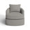 Mills Upholstered Swivel Barrel Chair