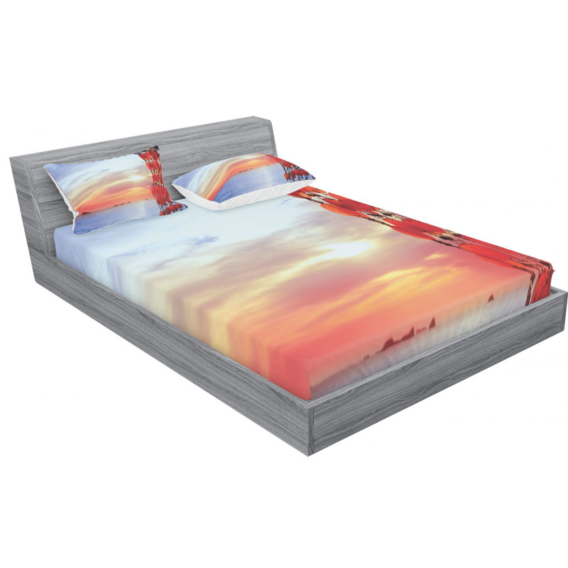 Microfiber Sheet Set, Full Sheet Set with Fitted Sheet
