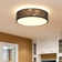 Deontee 14.96'' Linen Dimmable Flush Mount Lighting with Remote and APP
