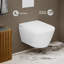 Toilettes bidet suspendues Pur Smart avec actionneur blanc mat