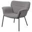 Fauteuil d'appoint rembourré à accoudoirs évasés