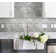 Waterfall Linear Glass And Metal Mosaic Tile