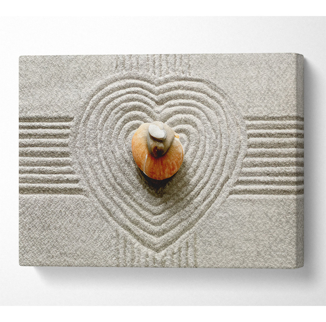 Love Heart Stones - Kunstdrucke auf Leinwand