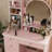 5-Drawer Vanity Set with Standing Mirror and Stool-862738302