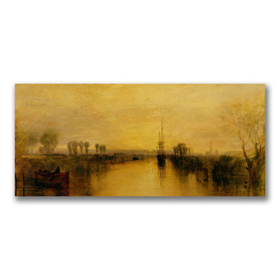 Reproduction d’art sur toile tendue "chichester canal, 1829" par joseph turner