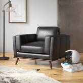 Steelside™ Melin 85.5'' Leather Sofa & Reviews | Wayfair