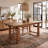 63" Solid Wood Dining Table for 6