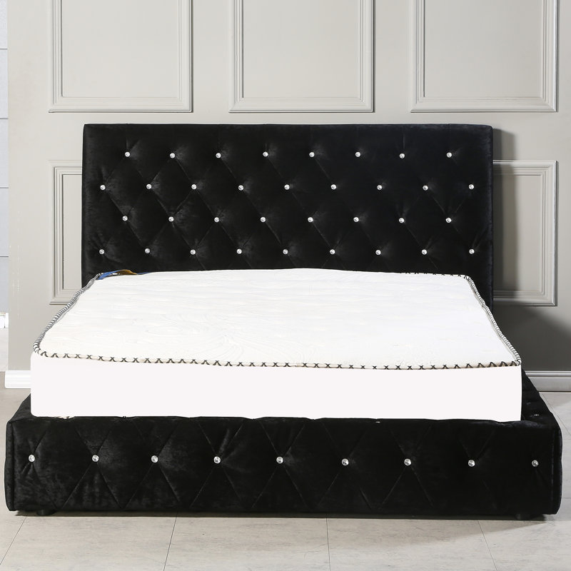 Lackey Upholstered Ottoman Storage Bed, King (5')