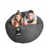 Charcoal Gray Microfiber