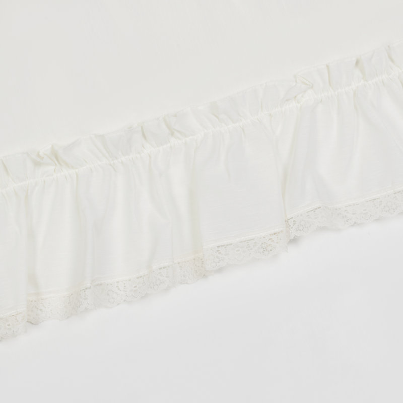 Bralynne Cotton Blend Semi-Sheer Curtain Pair, Natural, 50" W x 72" L
