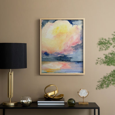 Prism Seascape I Framed Print - Solid Wood