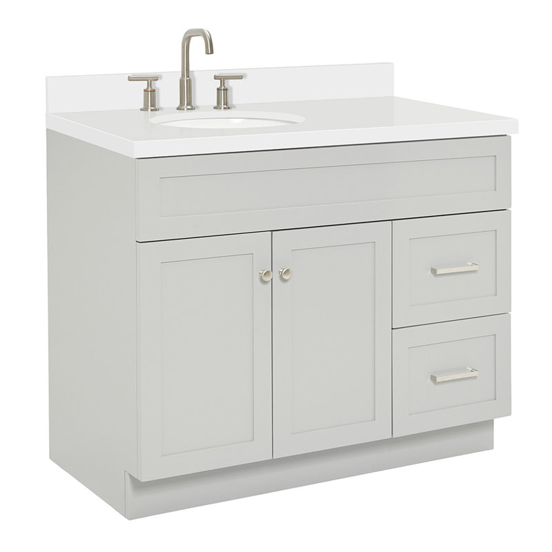 Ensemble de meuble-lavabo simple 43 po Abell, Gris