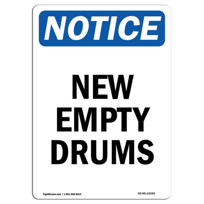 New Empty Drums Sign