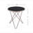 Black Glass Top Round Table