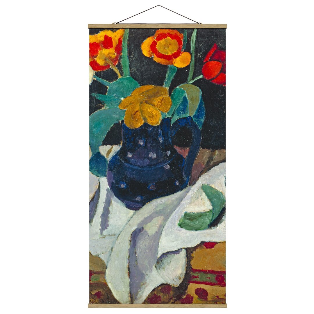 Stoffbild Still Life with Tulips von Paula Modersohn-Becker