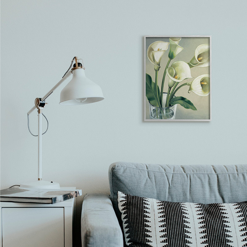 «Soft Soft Calla Lily Florals» par Eva Barberini, Estampe numérique Farmhouse, H 20 po x l 16 po x 1,5 po