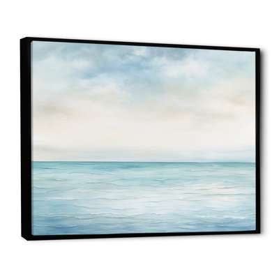 «Ocean Minimalisme» Horizon Charm I - art encadré océan