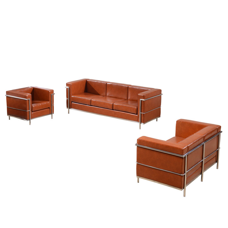 Ensemble de réception Hercules Regal Series LeatherSoft, Cognac