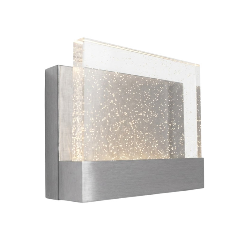 Chamanlal LED Flush Mounted Sconce, Brushed Nickel
